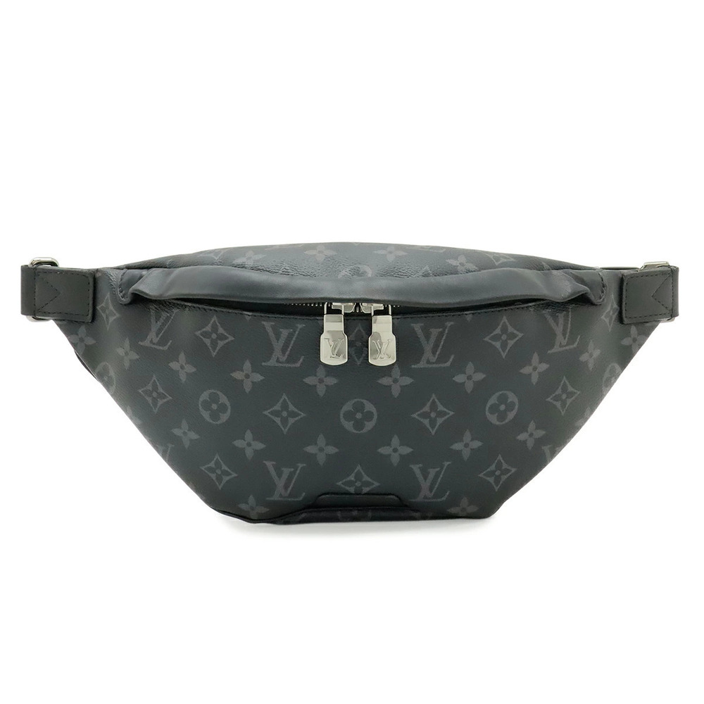 LOUIS VUITTON Monogram Eclipse Black Discovery Bum Bag Waist Pouch Clutch Body